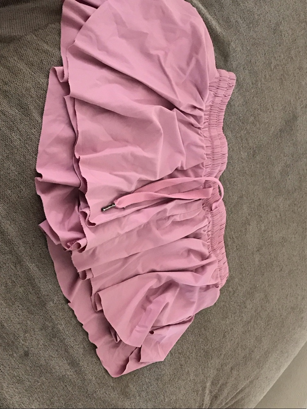 Lilac Ruffle Mini Skirt